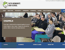 Tablet Screenshot of faithhighschool.org